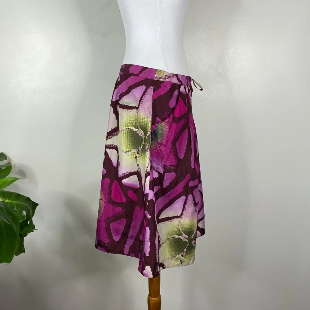 NWT Calvin Klein Pomegranate Multi-Color Skirt Plus Size 0X - Picture 3 of 13